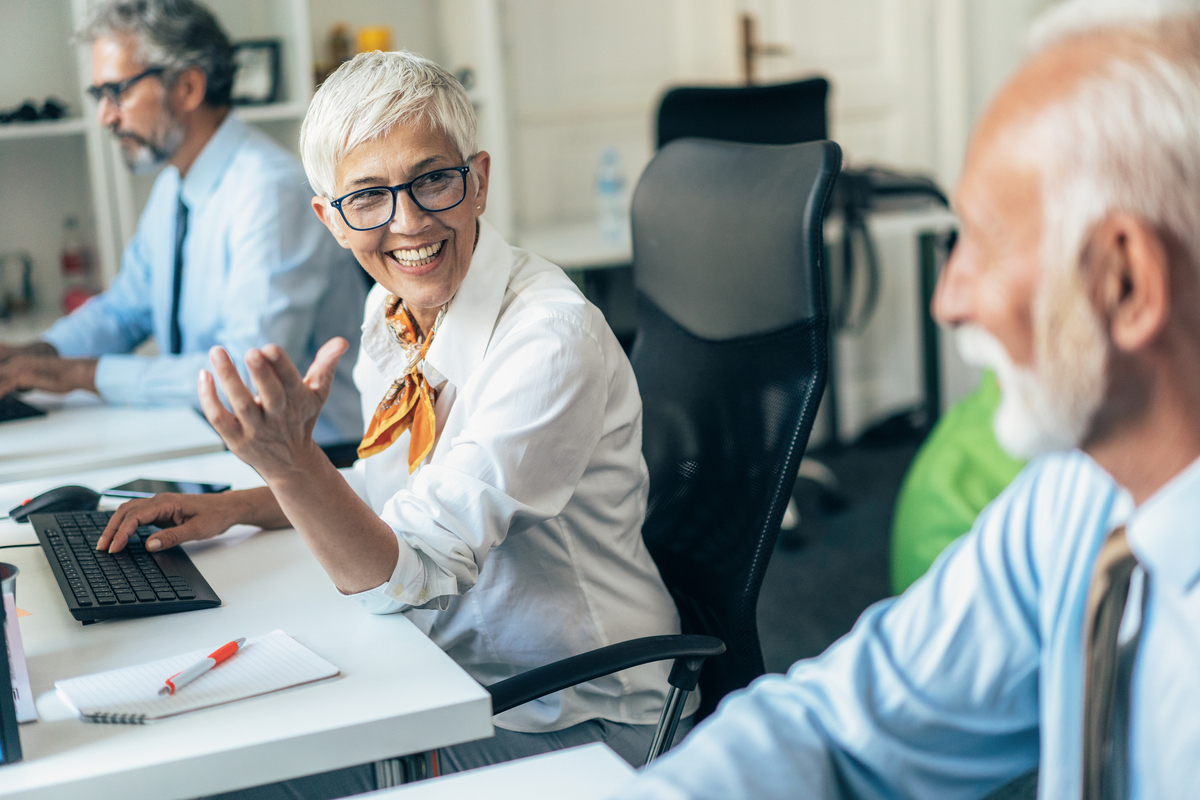 Our donation enables older people to access the digital working world.