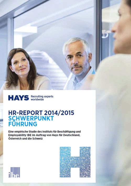 Hays-Studie HR-Report 2014/2015. Schwerpunkt Führung
