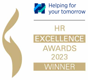 Banner zur Auszeichnung mit dem HR Excellence Award 2023