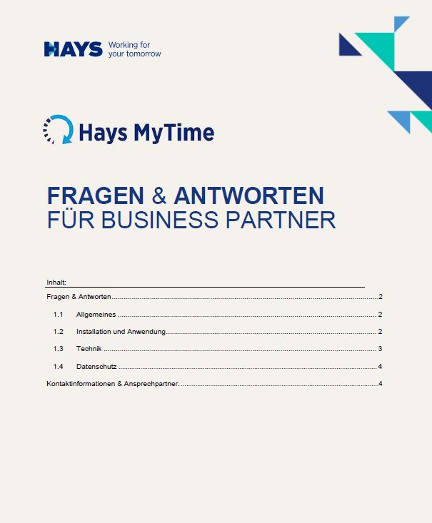Hays MyTime FAQs