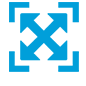 Bild vergrößern Icon in Blau