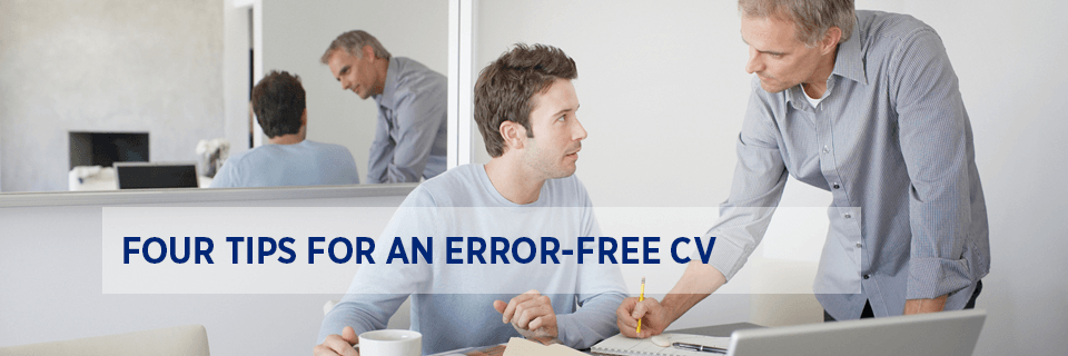 Four tips for an error-free cv