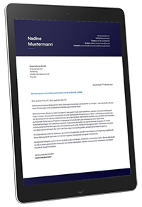 Mockup - Anschreiben Vorlage