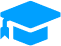 Icon - Studentenhut Light Blue