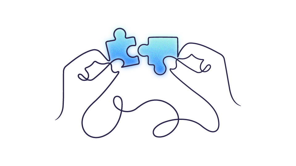 Illustration - Zwei Puzzleteile