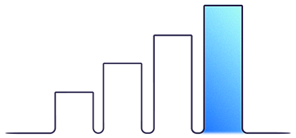 Illustration - Balkendiagramm mit vier Balken