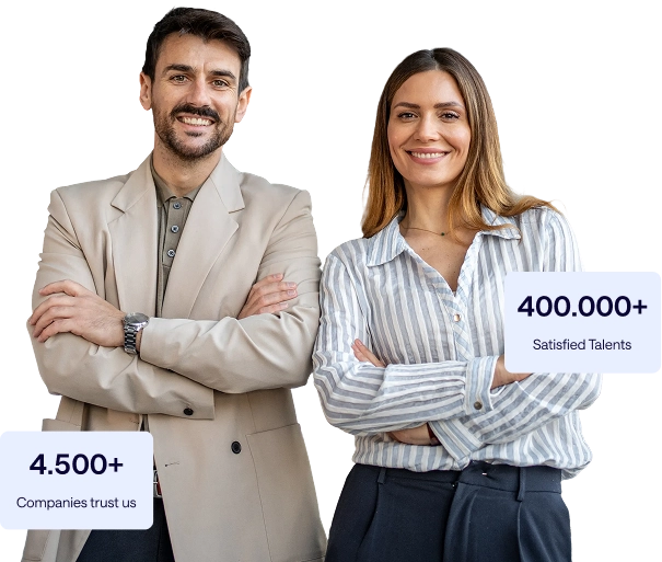 Colleagues smile at the camera